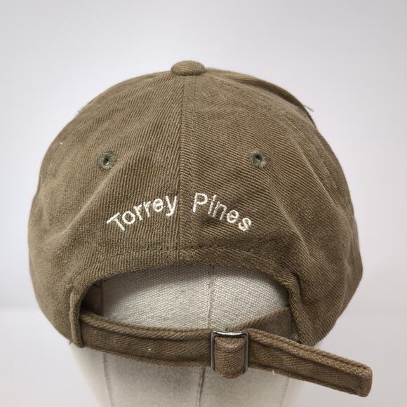 Torrey Pines Slideback Hat Brown One Size Embroidered Casa Del Mar Vintage USA - Picture 6 of 9